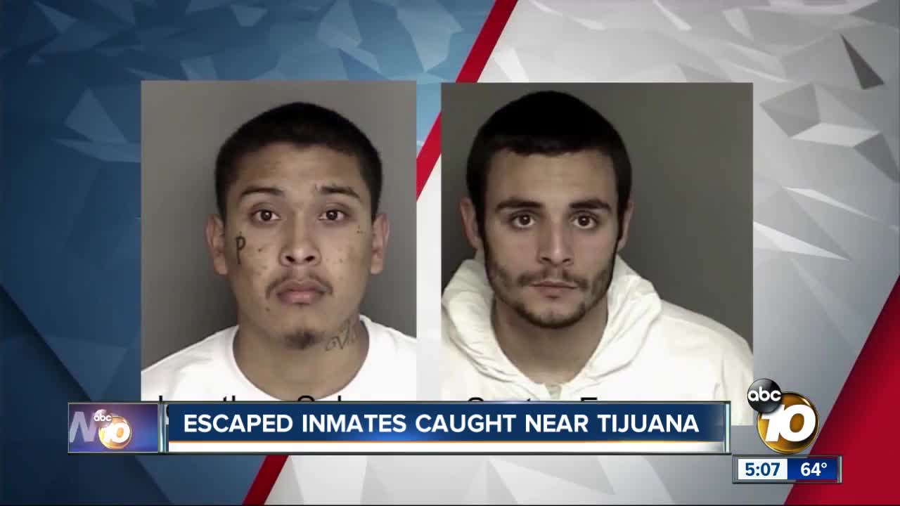 Escaped inmates caught near Tijuana