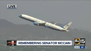 Sen. John McCain's final moment in Arizona