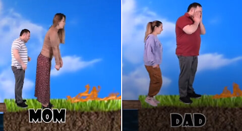 Dad and Daughter vs Mom and Son