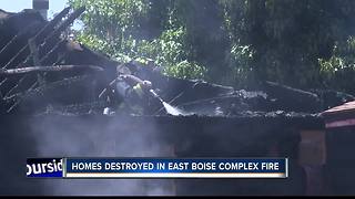 Fire crews battle multi-home duplex fire in East Boise