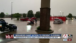 Harrisonville residents, business frustrated after flood, want city to fix problem