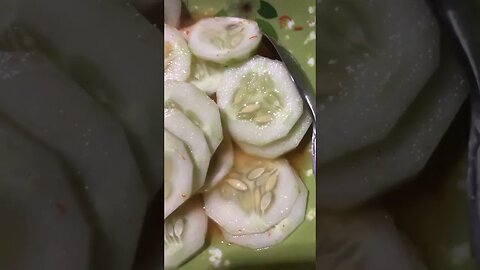 Spicy Cucumber! #shorts #short #mukbang #vegetables #asmr #foodie #food #foodvlogger