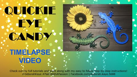 Quickie Eye Candy Video: Leapin’ Lizards Easy Gecko Acrylic Painting Tutorial