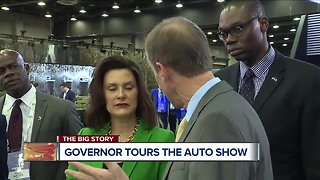 Governor Whitmer tours the auto show