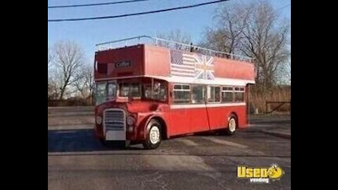 Eye Catching Vintage 1965 28' Leyland Double Decker Food Truck for Sale in Florida
