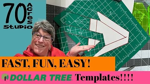 FAST, FUN, EASY! Beginner Friendly! Dollar Tree Quilt Templates!