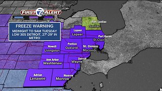 Freeze warning tonight