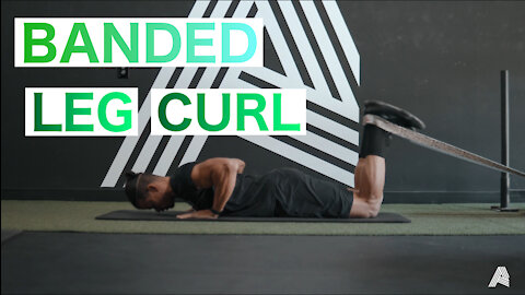 Banded Leg Curls- A great exercise for your Home Workout