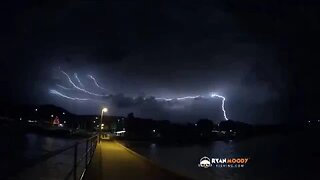 Incredible lightning show Australia's natural spectacle. Amazing slow motion footage