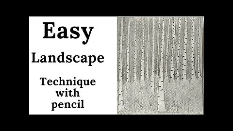 Easy Landscape Technique with pencil shading || Step by step for Beginners || S Kamal Art and craft