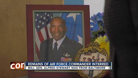 Remains of Air Force commander from Baltimore interred at Veterans Day event