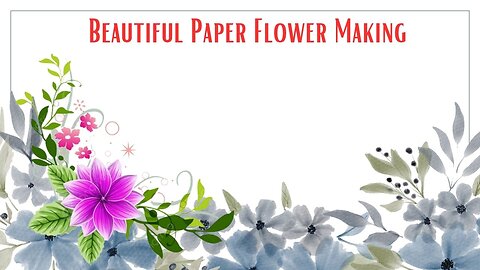 Beautiful Paper Flower Making Unique Idea | Paper Flower Making Tutorial | Easy Project Idea