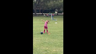First day of Soccer practice￼