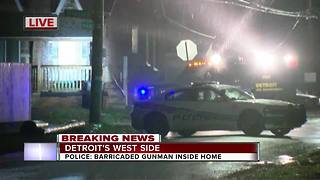 Barricaded gunman situation on Detroit's west side