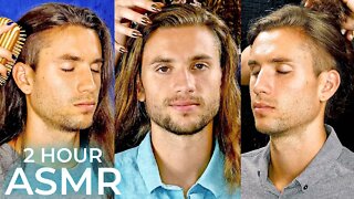 ASMR 💕 Best of Ryan Compilation | 2 Hour Long! Fall Asleep, Relax, Hair Play, Scalp Massage ⚡