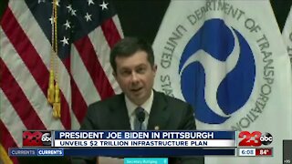 President Joe Biden in Pittsburgh, unveils $2 trillion infrastructure plan