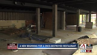 Plate reopening in Brookside 2 years after fire