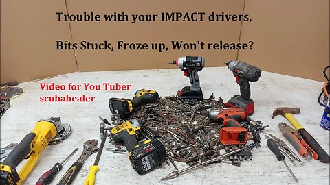 Impact Driver Tool Problems, Stuck Bits, not working right, try these tips
