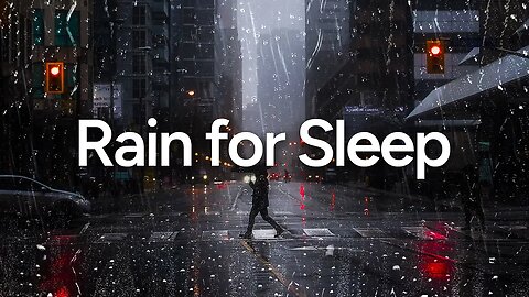 Sleep with Chicago Rain | Heavy Rain & Thunder, Relaxing Sounds for Sleep, Insomnia, Study