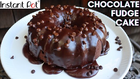 Instant Pot Chocolate Fudge Cake recipe | Instant pot chocolate Bundt cake