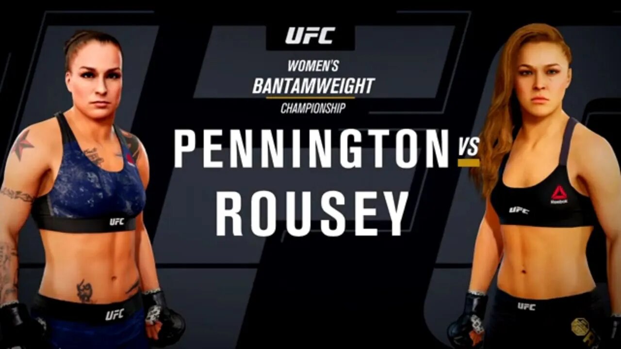 EA Sports UFC 3 Gameplay Ronda Rousey vs Raquel Pennington