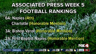 Week 5 high school football rankings: Naples holds position in top 5