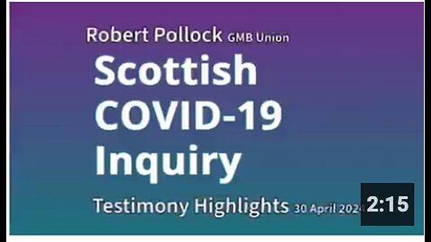 ‼️SHOCKING - Scottish Covid Inquiry