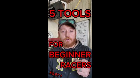 5TOOLS FOR BEGINNER RACERS Part 1
