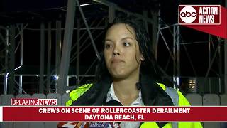 Officials give update on rollercoaster derailment in Florida
