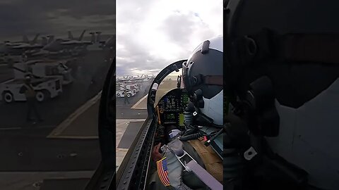 Cockpit view of an F-18 landing on an Aircraft Carrier! #shorts
