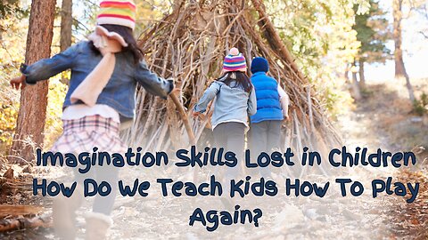 How Did Children Lose Their Ability To Use Their Imagination When Playing Outside? How Do We Help Kids Get Their Imaginations Back?