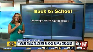Target offering teacher discounts on school supplies, clothing