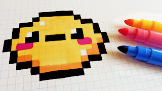 how to Draw Kawaii lemon - Hello Pixel Art by Garbi KW