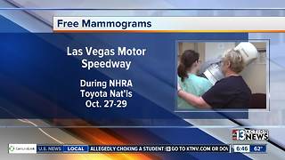 Free mammograms at Las Vegas Motor Speedway
