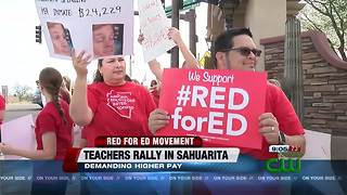 Sahuarita teachers, parents and students rally for education