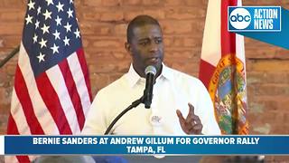 Andrew Gillum speaks at his rally for governor