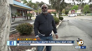 Grandfather beaten during walk home