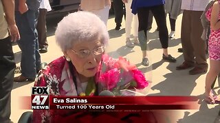 Lansing Lugnuts honor 100-year-old woman