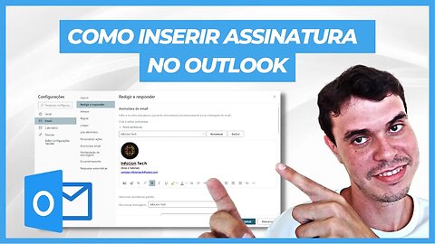 COMO INSERIR ASSINATURA NO OUTLOOK