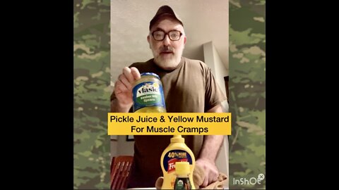 Pickle Juice and Yellow Mustard for Muscle Cramps