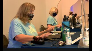 San Diego women volunteer at vaccine site for four months straight