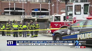 Man Killed After Port-A-Potties Caught On Fire