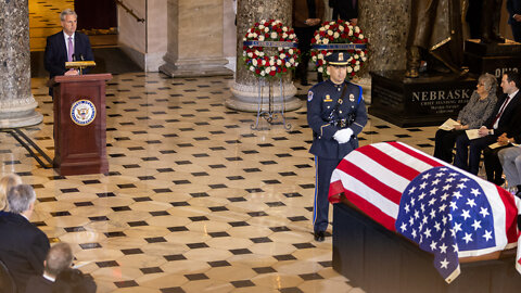 Rep. Don Young Lies in State in National Statuary Hall in the U.S. Capitol