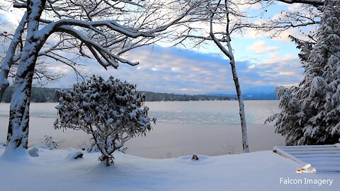 NH Lakes Region Winter Scenery