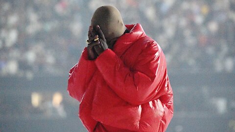 kanye west donda livestream apple music Kanye West is seen at ‘DONDA by Kanye West’ listening event