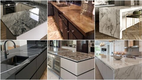 Modern Kitchen Countertop Design Ideas 2022 | Granite countertops | Modular kitchen designs