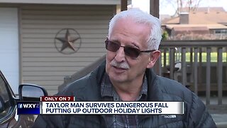 Taylor man survives dangerous fall putting up outdoor holiday lights