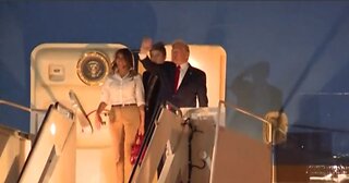 President Trump arrives in Palm Beach County