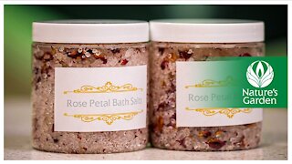 How to Make Floral Bath Salts with Natures Garden