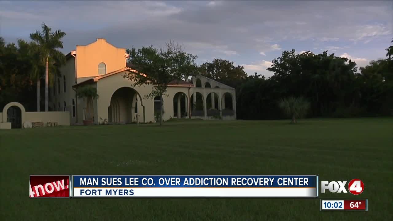 Man sues Lee County over addiction recovery center in Fort Myersi i